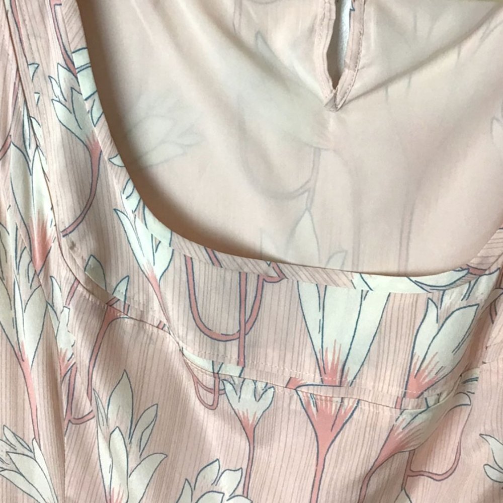 TORY BURCH Jena Pink Silk Floral Dress - Picture 4 of 9